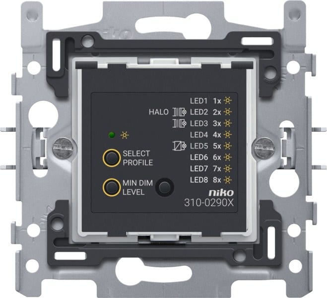 NIKO - Sockel für Universal Tastdimmer PLC Entstörung, 3-300 W, 2 drahtig