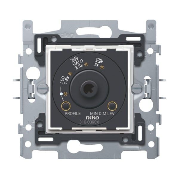 NIKO - Sockel für Universal Drehdimmer mit PLC Entstörung, 3-300 W