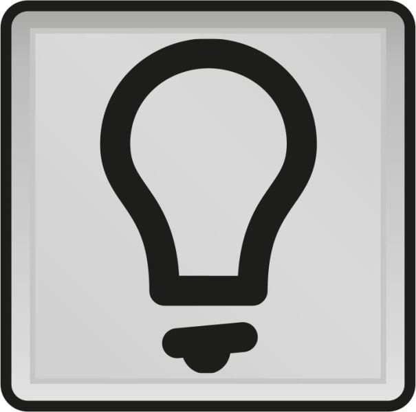 NIKO - Lampensymbol für spritzwassergeschützte Kontrollschalter