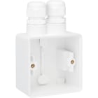 NIKO - Spritzwassergeschützte AP-Dose mit zweifacher Kabeleinf.
