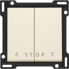 NIKO - Abdeckung für Doppel Rollladentaster zur elektronischen Bedienung