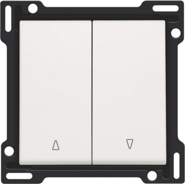 NIKO - Abdeckung für Doppel Rollladentaster, white
