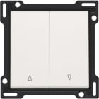 NIKO - Abdeckung für Doppel Rollladentaster, white
