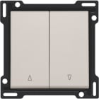 NIKO - Abdeckung für Doppel Rollladentaster, light grey