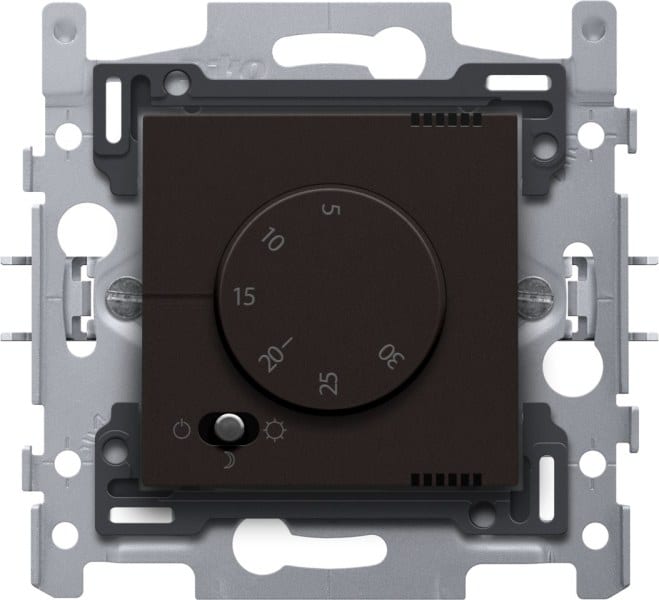 NIKO - Elektronischer Thermostat, dark brown
