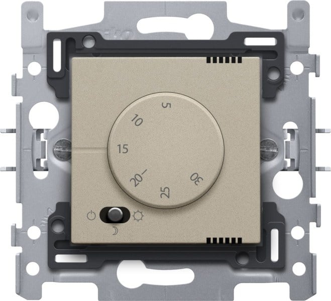 NIKO - Elektronischer Thermostat, champagne coated