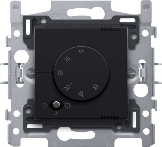 NIKO - Elektronischer Thermostat, black coated