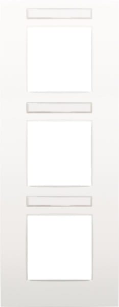 NIKO - 3 fach Rahmen mit 71 mm Mittenabstand, mit transparentem Textfeld