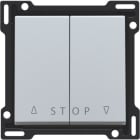 NIKO - Abdeckung für Doppel Rollladentaster zur elektronischen Bedienung