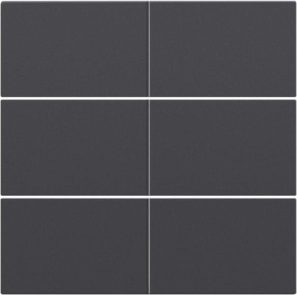 NIKO - Abdeckung für potentialfreien 6 fach Taster, 24 V, anthracite