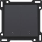 NIKO - Abdeckung für Doppel Rollladentaster, anthracite