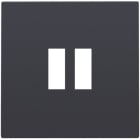 NIKO - Abdeckung für Zweifach USB A Ladegerät, anthracite