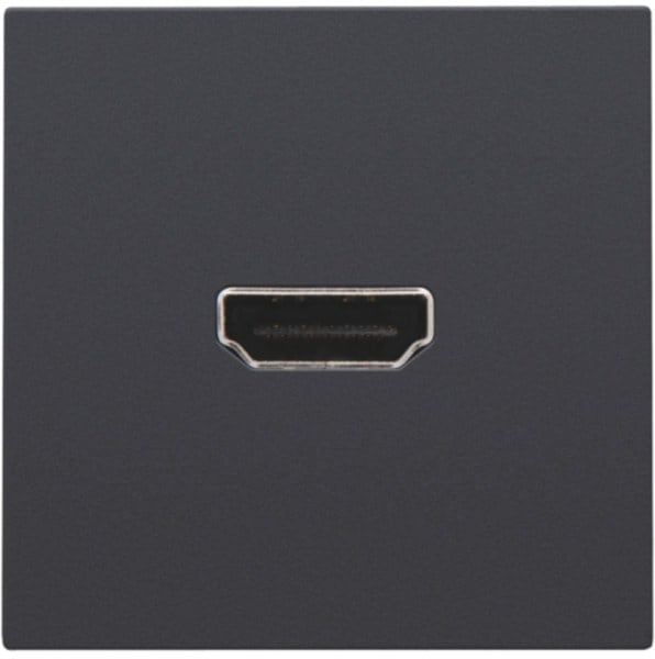 NIKO - Abdeckung mit HDMI zu HDMI Verbindung, anthracite
