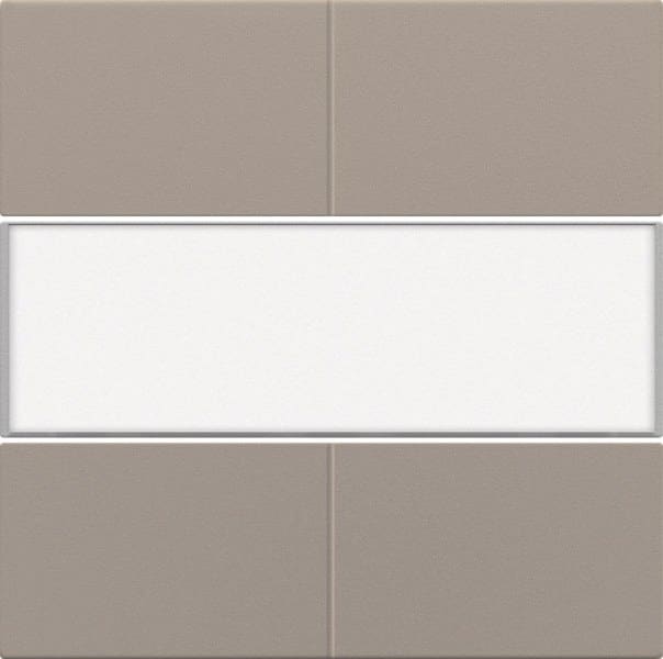 NIKO - Abdeckung für potentialfreien 4 fach Taster, 24 V, mit Textfeld bronze