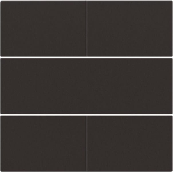 NIKO - Abdeckung für potentialfreien 4 fach Taster, 24 V dark brown