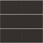 NIKO - Abdeckung für potentialfreien 4 fach Taster, 24 V dark brown