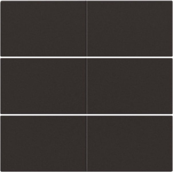 NIKO - Abdeckung für potentialfreien 6 fach Taster, 24 V, dark brown