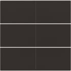 NIKO - Abdeckung für potentialfreien 6 fach Taster, 24 V, dark brown