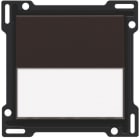 NIKO - Abdeckung für elektronischen Einfach Schalter oder Taster, dark brown