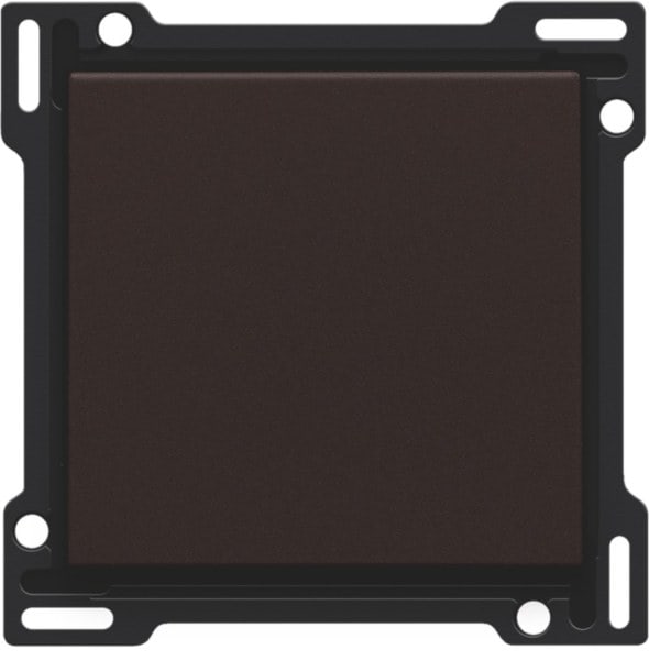 NIKO - Abdeckung für elektronischen Einfach Schalter oder Taster, dark brown