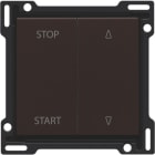 NIKO - Abdeckung für elektrisch getrennte Rollladenschalter, dark brown