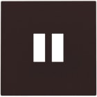 NIKO - Abdeckung für Zweifach USB A Ladegerät, dark brown