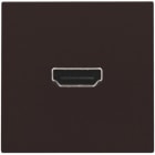 NIKO - Abdeckung mit HDMI zu HDMI Verbindung, dark brown