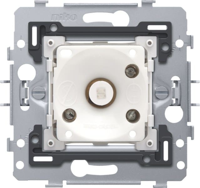 NIKO - Sockel Öffnerkontakt für 6 fach Taster, 6 A, mit bernsteinfarbener LED