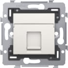 NIKO - 1 RJ45 Anschluss UTP Kat. 5E, flache Ausführung, inkl. Sockel 71 x 71