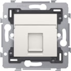 NIKO - 1 RJ45 Anschluss STP Kat. 5E, flache Ausführung, inkl. Sockel 71 x 71