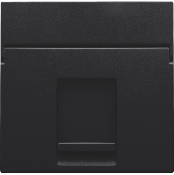 NIKO - Abdeckung für Datenanschluss 1 x RJ, black coated