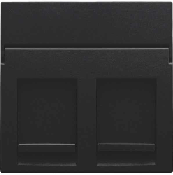 NIKO - Abdeckung für Datenanschluss, black coated