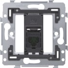 NIKO - 1 RJ45 Anschluss UTP Kat. 5E, flache Ausführung, inkl. Sockel 71 x 71