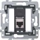 NIKO - 1 RJ45 Anschluss STP Kat. 5E, flache Ausführung, inkl. Sockel 71 x 71