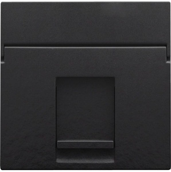 NIKO - Abdeckung für Datenanschluss 1 x RJ, piano black coated