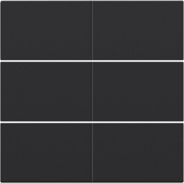 NIKO - Abdeckung für potentialfreien 6 fach Taster, 24 V, black coated