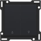 NIKO - Abdeckung für Doppel Rollladentaster, black coated