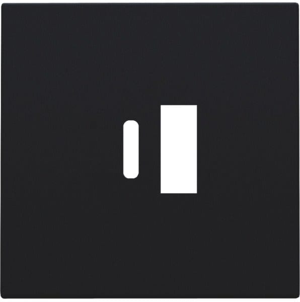 NIKO - Abdeckung für intelligentes Zweifach USB A und USB C Ladegerät, black