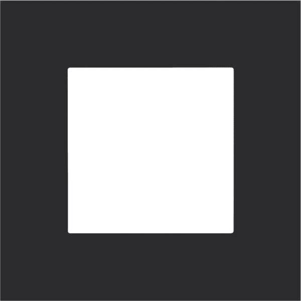 NIKO - 1 fach Rahmen Niko Pure steel black