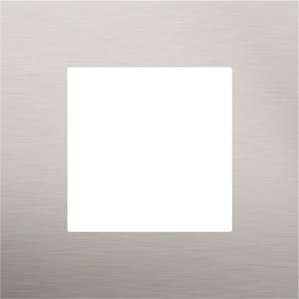 NIKO - 1 fach Rahmen Niko Pure stainless steel on anthracite