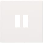 NIKO - Abdeckung für Zweifach USB A Ladegerät, white coated
