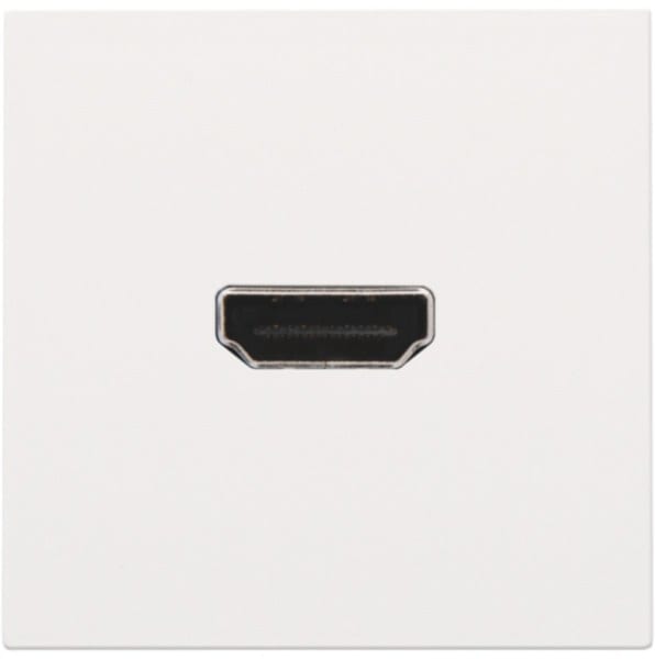 NIKO - Abdeckung mit HDMI zu HDMI Verbindung, white coated