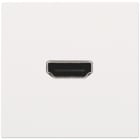 NIKO - Abdeckung mit HDMI zu HDMI Verbindung, white coated