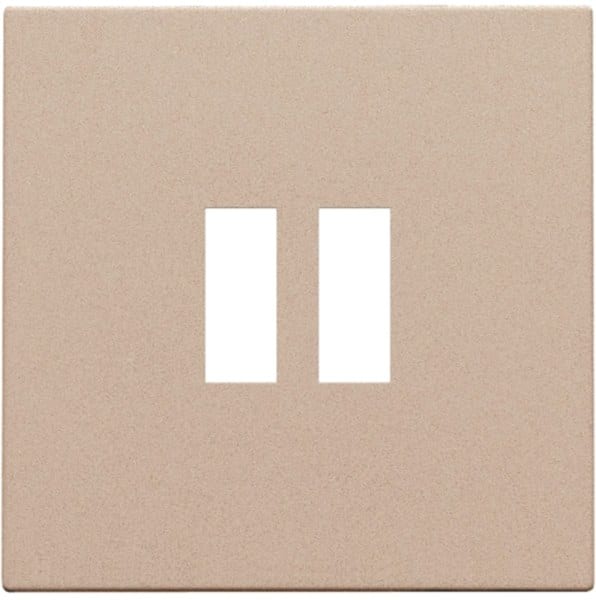 NIKO - Abdeckung für Zweifach USB A Ladegerät, champagne coated