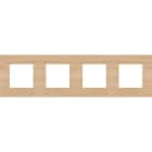 NIKO - 4 fach Rahmen mit 71 mm Mittenabstand Niko Pure bamboo