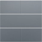NIKO - Abdeckung für potentialfreien 4 fach Taster, 24 V steel grey coated