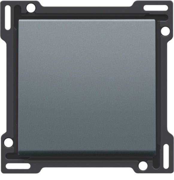 NIKO - Abdeckung für elektronischen Einfach Schalter oder Taster, steel grey