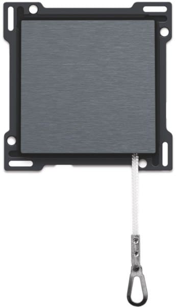 NIKO - Abdeckung für Zugdrucktaster, steel grey coated