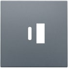 NIKO - Abdeckung für intelligentes Zweifach USB A und USB C Ladegerät, steel