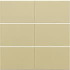 NIKO - Abdeckung für potentialfreien 6 fach Taster, 24 V, gold coated